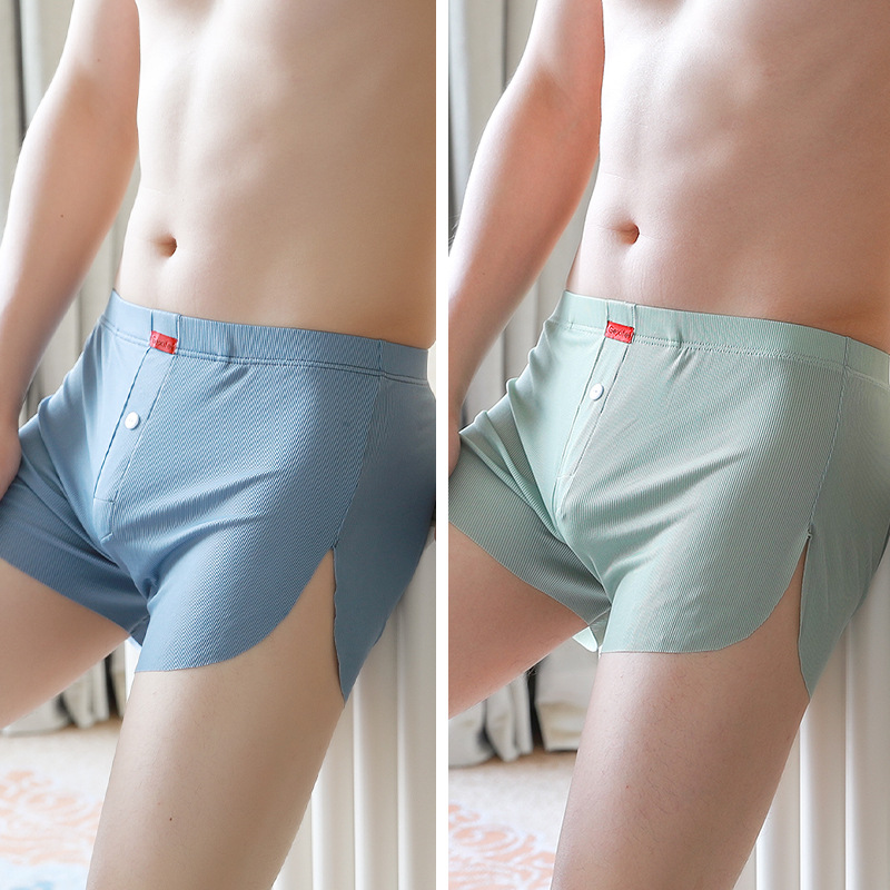 Pantalones interiores de hombre de alta calidad, ropa de hombre de cuatro esquinas, pantalones de hielo de hombre, pantalones cortos de hielo de hombre