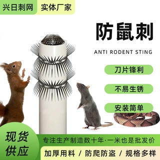 神器加工定制防蛇管道护栏防猫防鼠刺钢头专用全套防爬刺钉吓鸟