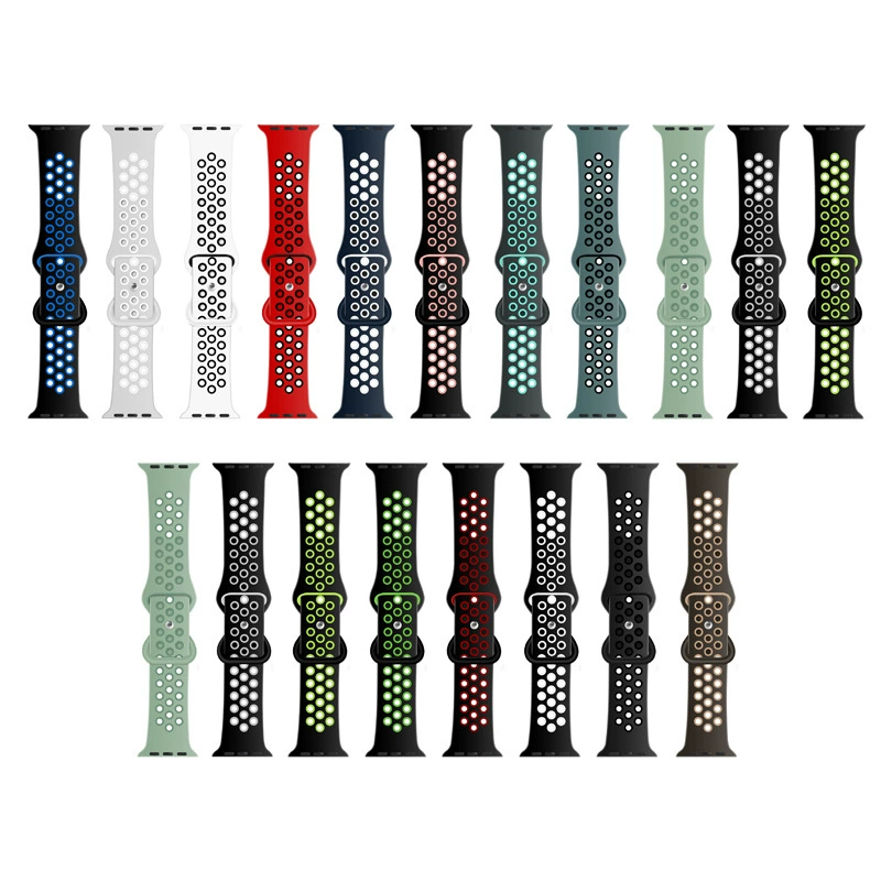 Ремешок-брюква с двумя цветами для Nike silicone watch, браслет