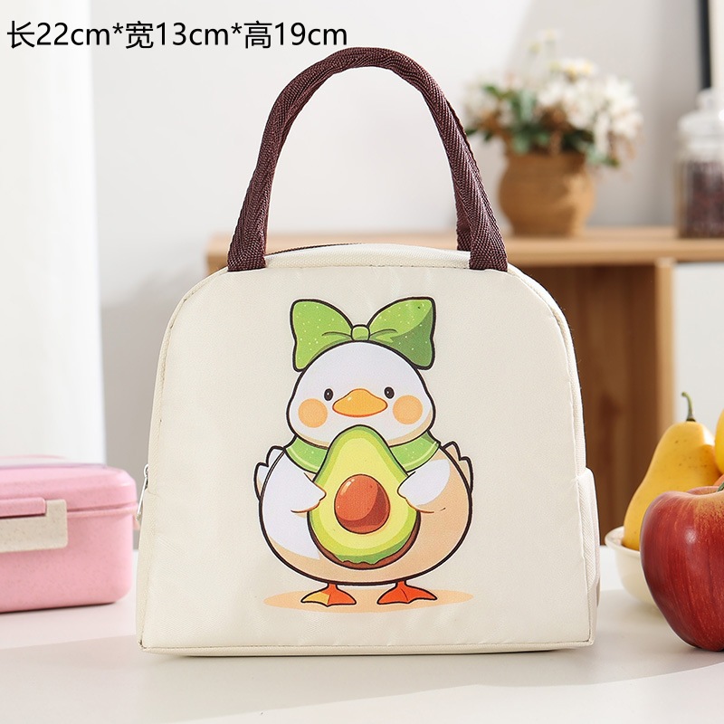 Nueva bolsa de almuerzo lindo y divertido para niños de escuela primaria con bolsa de aislamiento de comida bolsa de almuerzo de oficina bolsa de aluminio de dibujos animados bolsa de almuerzo