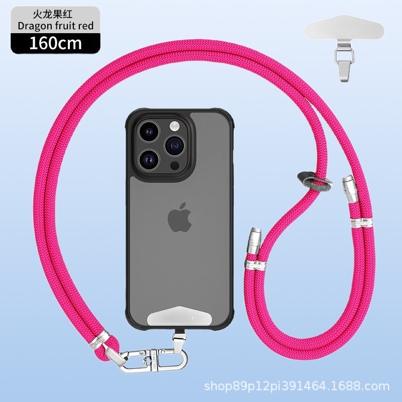 8mmクロスボディ、バックホルターネック携帯電話ストラップ、調節可能なハイエンドメタルバックルスペーサー、屋外紛失防止カメラストラップ|undefined