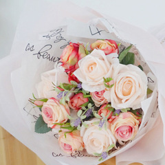 韓彩英文雪梨紙 廠家批發花束花藝鮮花包花紙內襯紙 鮮花包裝紙