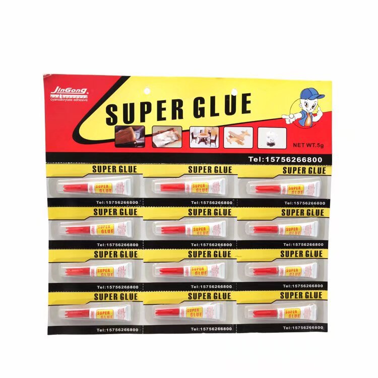 12支铝管502瞬间胶 皮革材质液体快速粘合胶液体快速粘合强力速干