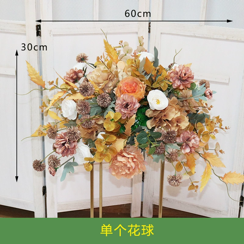 [婚庆道具花球绢花成品森系花艺路引花婚礼酒店舞台橱窗装饰]