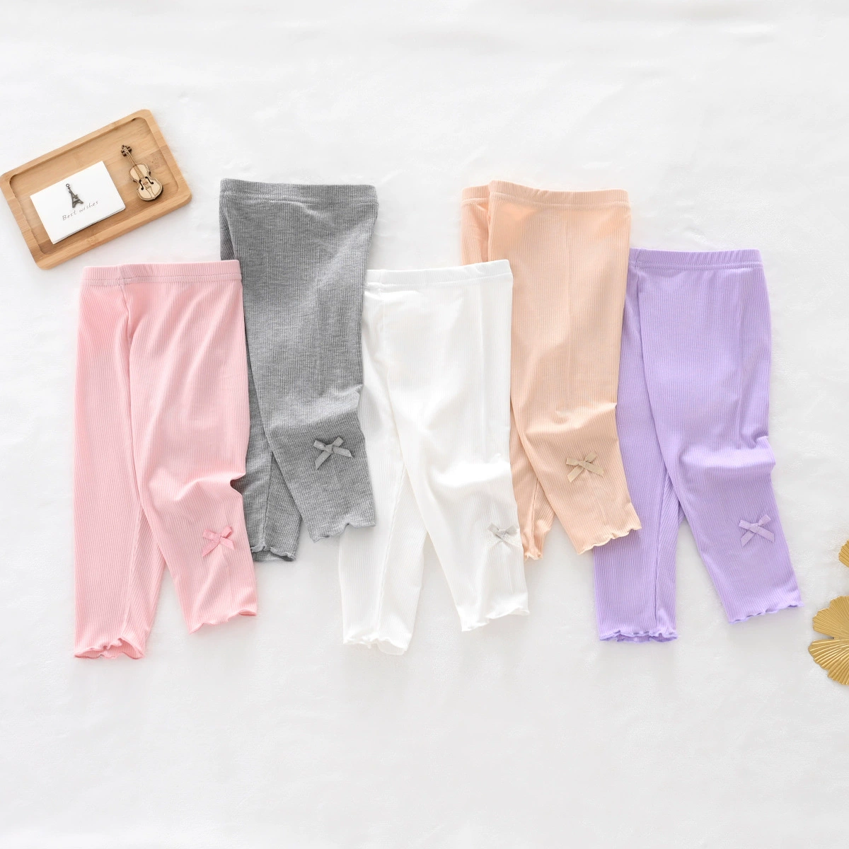 Детские осенние leggings, хлопковые тонкие штаны для девочек, западный стиль (90–150 см)