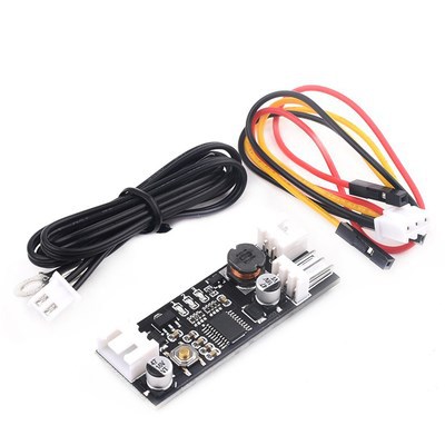 单路12V直流PWM 2-3线风扇温控调速器机箱机电脑风扇温控降噪模块