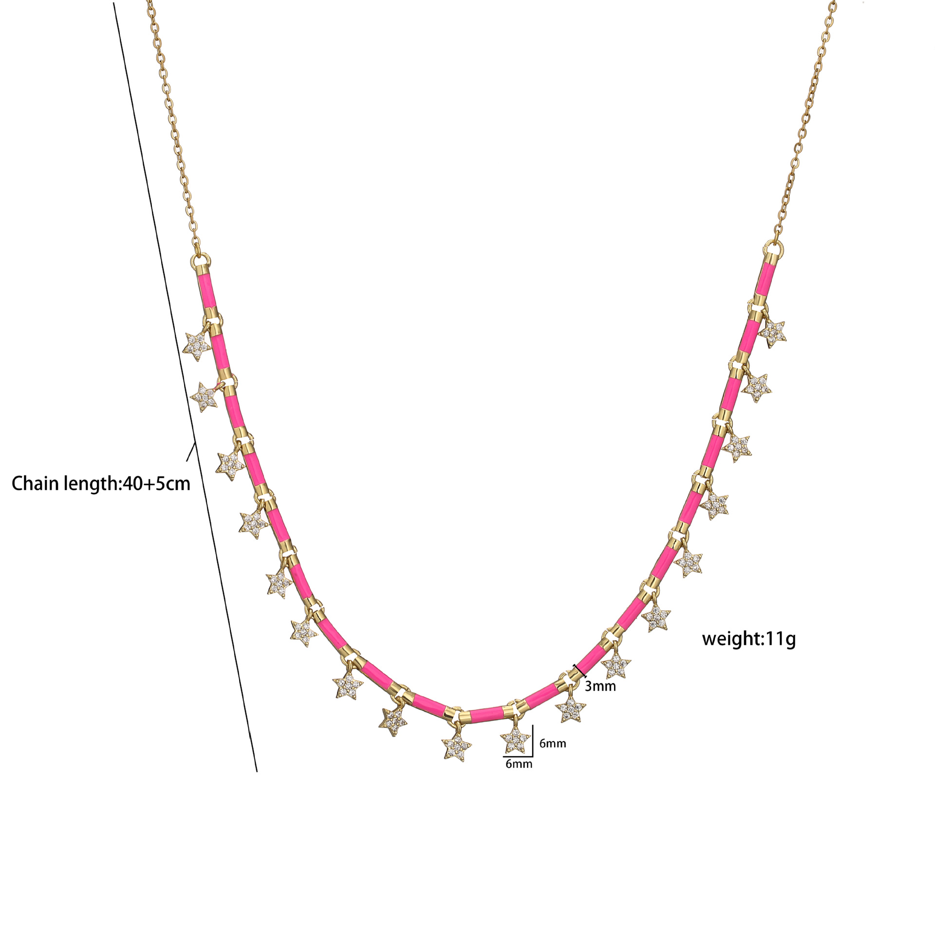Fashion Star Copper Plating Pendant Necklace 1 Piece