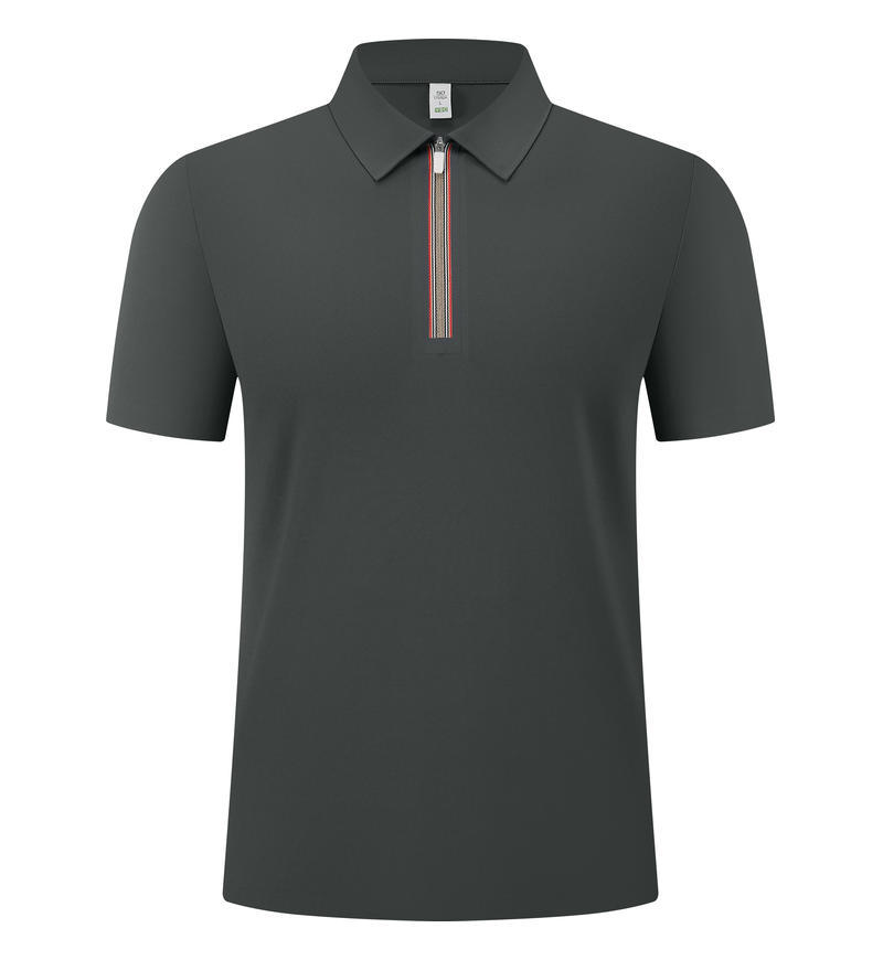 175 gramos de peso ligero cremallera rápida secado polo camiseta personalizada supermercado café ropa de trabajo camiseta impresa logo bordado