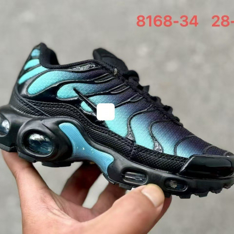 Putian Shoes Max Plus Kidsren's Full-Length Air-Cushion Running Shoes Tn Mesh Breathable Casual Sports Shoes for Boys and Girls