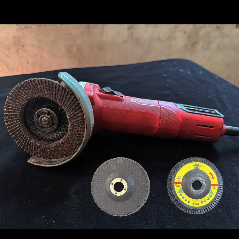 豪林75小盖百叶片砂布抛光轮打磨百页片网盖铁盖煅烧网百叶轮