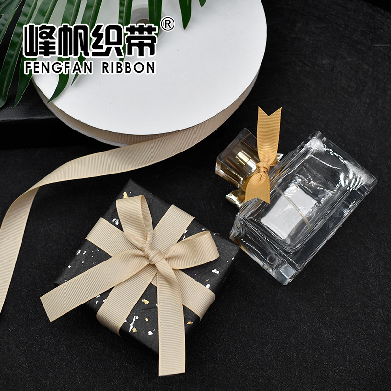 工廠1.5cm羅紋帶加密鮮花烘焙包裝絲帶禮品盒喜糖盒裝飾彩帶