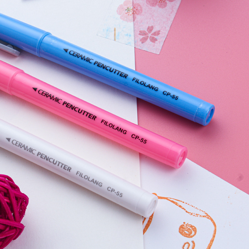 Fei luolang CP-55 mano cuenta pegatinas corte pluma cuchillo de cerámica cabeza de la pluma de corte de papel tallado mano cuenta tipo pluma cuchillo de talla