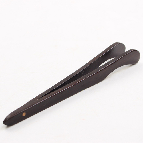Ebony solid wood tea clip, chicken wing wood rosewood tea set accessories, tea clip