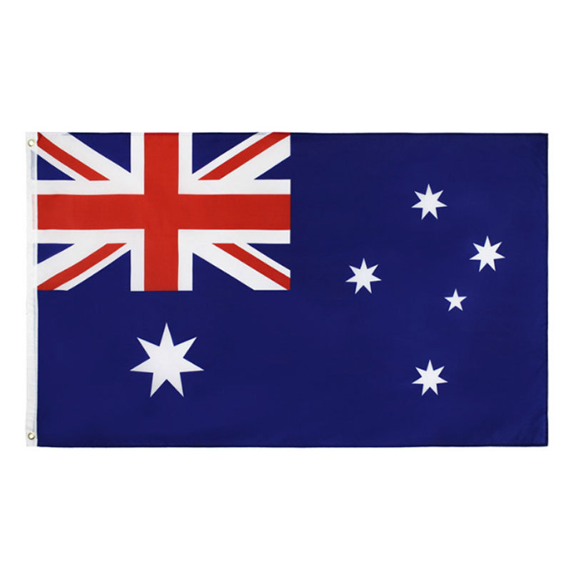 Australian National Flag 90x150 Cm Premium Waterproof Polyester Brass Grommets UV-Resistant for Outdoor Use 3x5ft_voghion.com