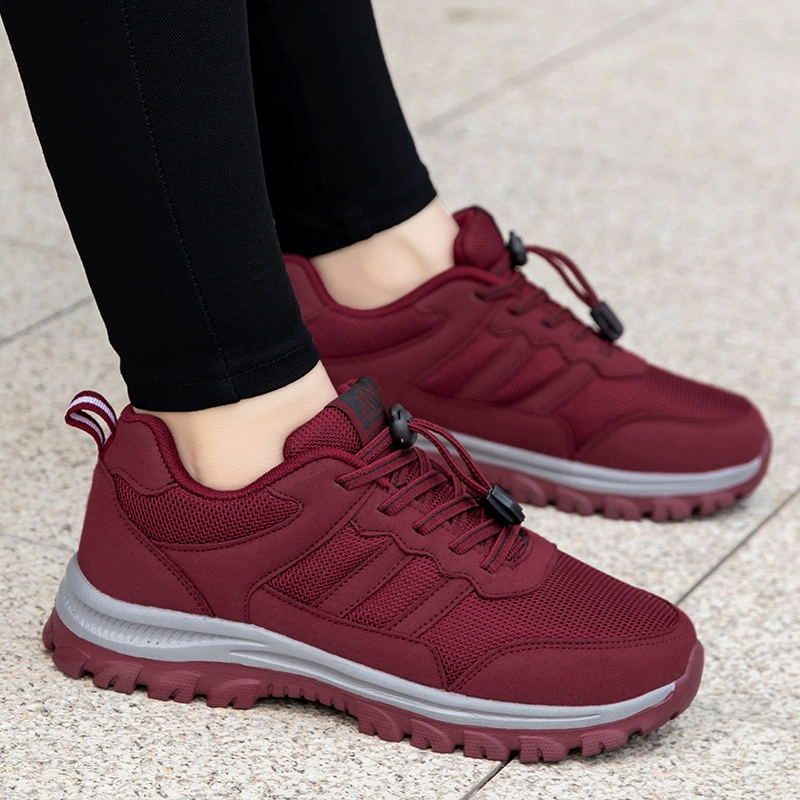 Zhang Kaili обувь для пожилых людей весна и осень легкая обувь для мам среднего и пожилого возраста удобная нескользящая прогулочная обувь на мягкой подошве кроссовки для папы