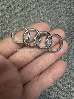 Steering Wheel Logo Sticker: Other Automotive Interior Supplies - audi-steering-wheel-silver-small-model