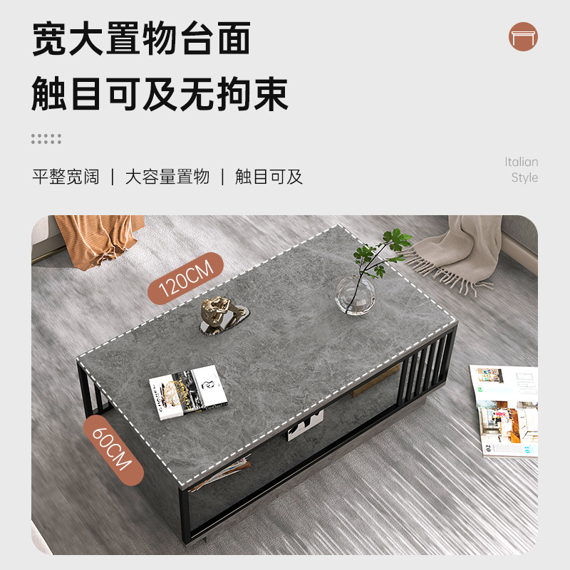 茶几輕奢高級感客廳家用小戶型小桌子侘寂風陽台簡約辦公室泡茶桌