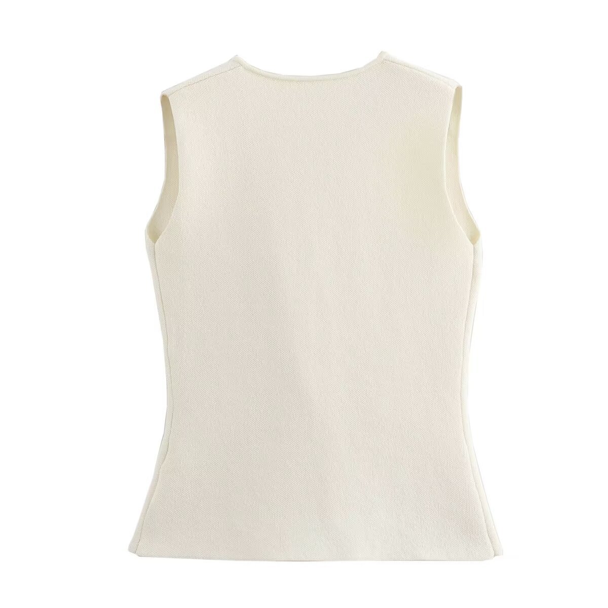 217g Weight Sleeveless Sleeve Length Polyester Fabric Type Skirt Co-ord Set Sets Type 1 Piece Quantity Holiday, Daily Occasion V Neck Neckline Slim Fit Type Solid Color Pattern Summer, Spring Season Women's Gender Button Design Elegant, Streetwear Style Holiday Daily Women's Elegant Streetwear Solid Color Polyester Button Skirt Co-ord Set Skirt Sets 2