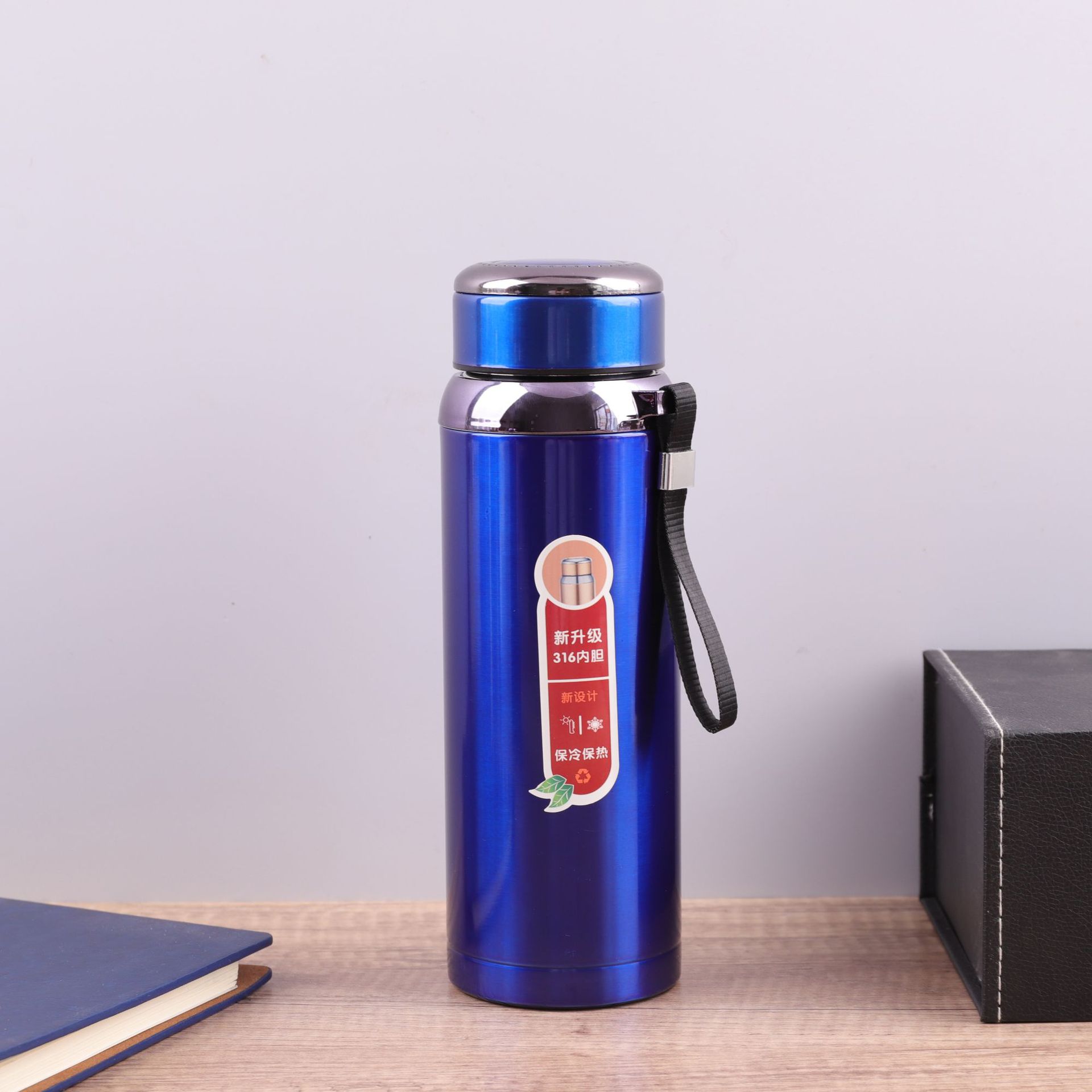 Nuevo 316 de acero inoxidable taza del vacío gradiente Sling olla viaje gran capacidad deportes al aire libre hervidor logotipo por mayor