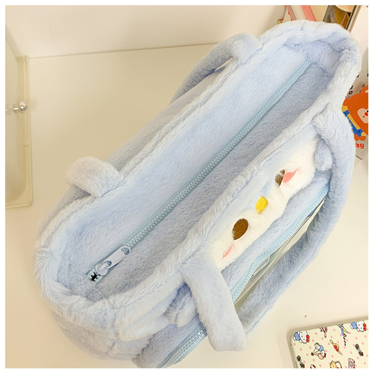 Women's Medium Plush Cat Cute Streetwear Square Zipper Shoulder Bag display picture 8