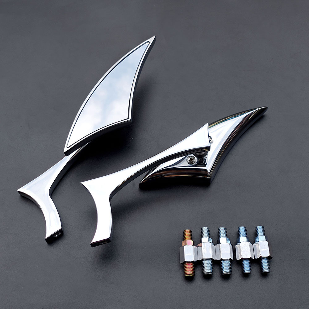 Motorcycle rearview mirror, modified sports car rearview mirror, triangular Harley retro modified off-road rearview mirror