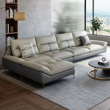 免洗科技布艺沙发客厅现代简约大小户型极简轻奢三人北欧乳胶家具