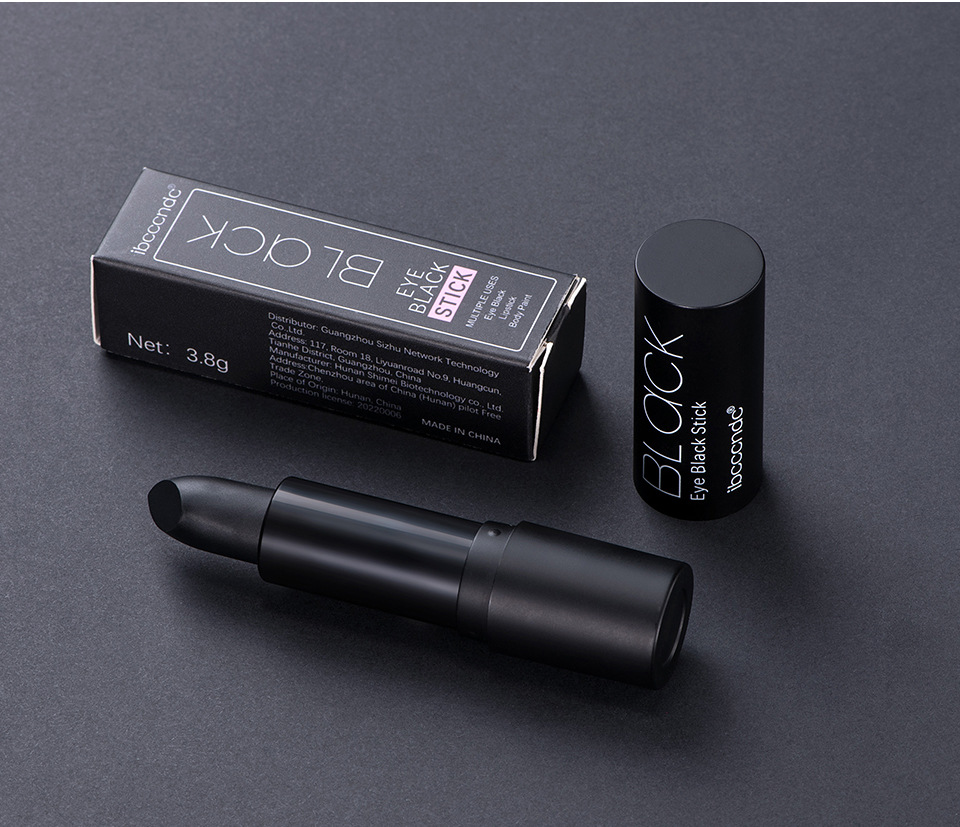 ibcccndc Black Painting Cream Black Lipstick Lip Balm Eye Black Stick Halloween Facial Color undefined