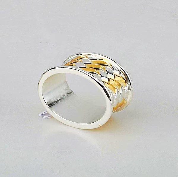 81# alloy egg-shaped ribbon gold scarf circle