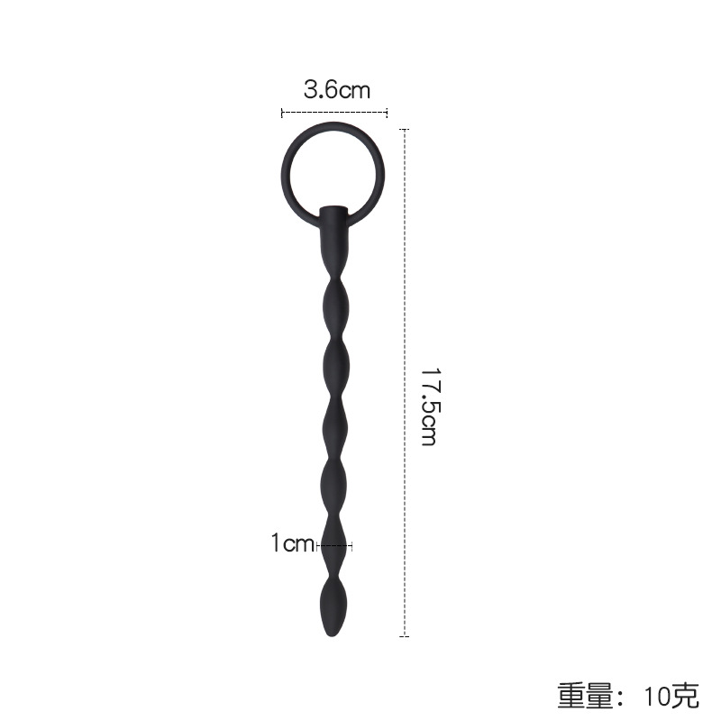 Hollow Silicone Urethral Dilator Stick, Male Sound Bead, Multi-Size Adult Toy — detail image 2
