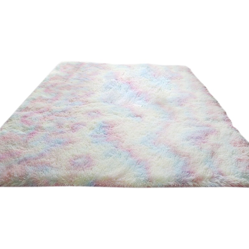 Salón transfronterizo cubierto de terciopelo teñido alfombra impresa sofá dormitorio alfombra de cama lavable al por mayor