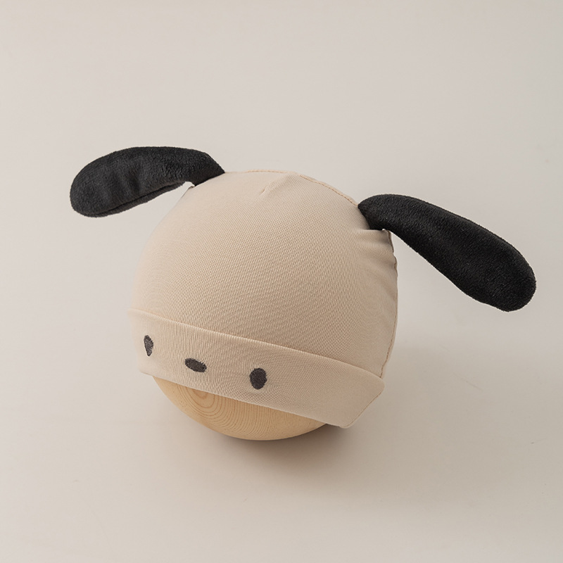 0-3 Meses de primavera y otoño delgado sombrero de bebés, algodón coreano, sombrero de bebés, perros