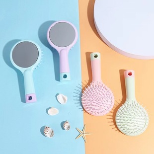 Comb Air Cushion Mirror Comb Integrated New Massage Comb Macaron Color Air Cushion Comb Portable Hair Comb Hair Mini Comb