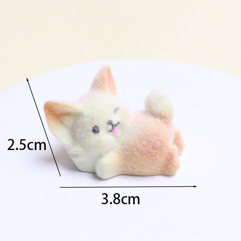 植毛樹脂魚を食べる猫漫画 diy ペンダントキーホルダー手作りヘアピン頭飾り装飾アクセサリー材料|undefined