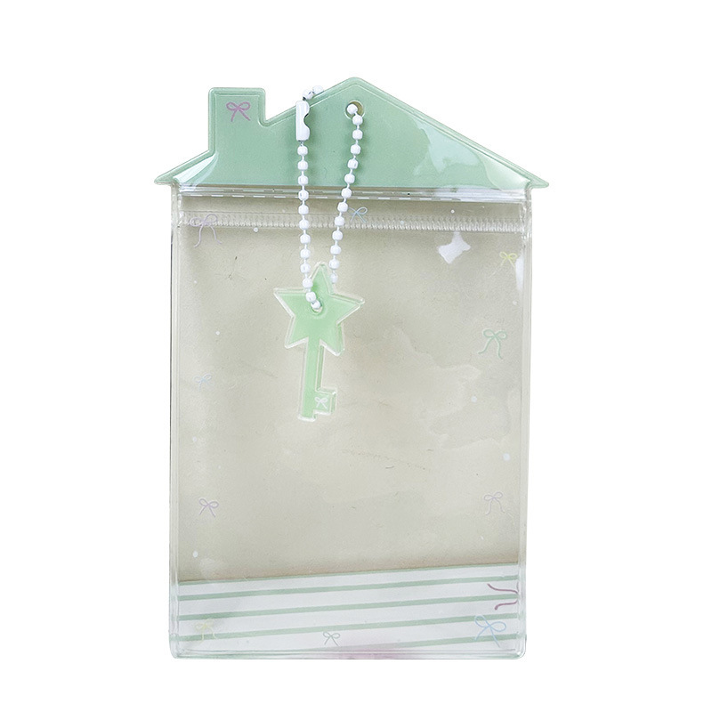 韓系の小さい家の透明な萌えの粒の子供は5cmの多目的ミニの小さい包みを包んで外出して子供のペンダントのカードカバーをなくします。|undefined