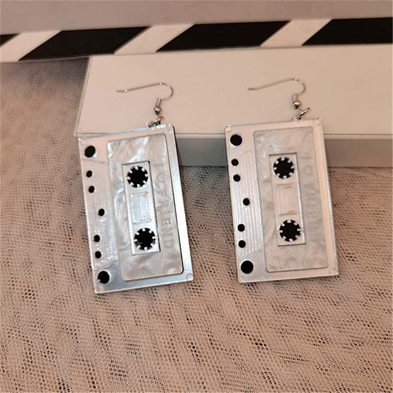 Square Pattern Women'S Gender 1 Pair Fashion Square Patchwork Arylic Drop Earrings