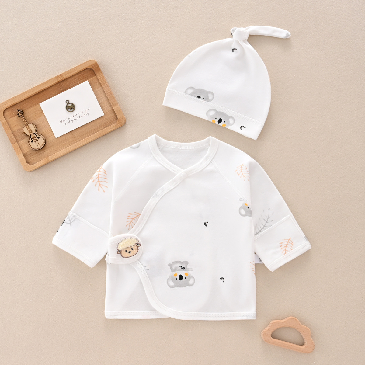 Baby mickey mouse hooded half back vest