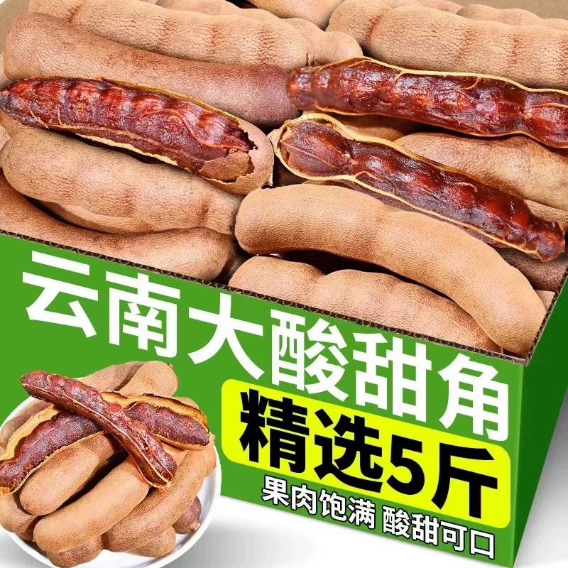 酸角云南特产甜酸角新鲜甜角酸豆角孕期零食酸枣糕罗望子大果酸甜