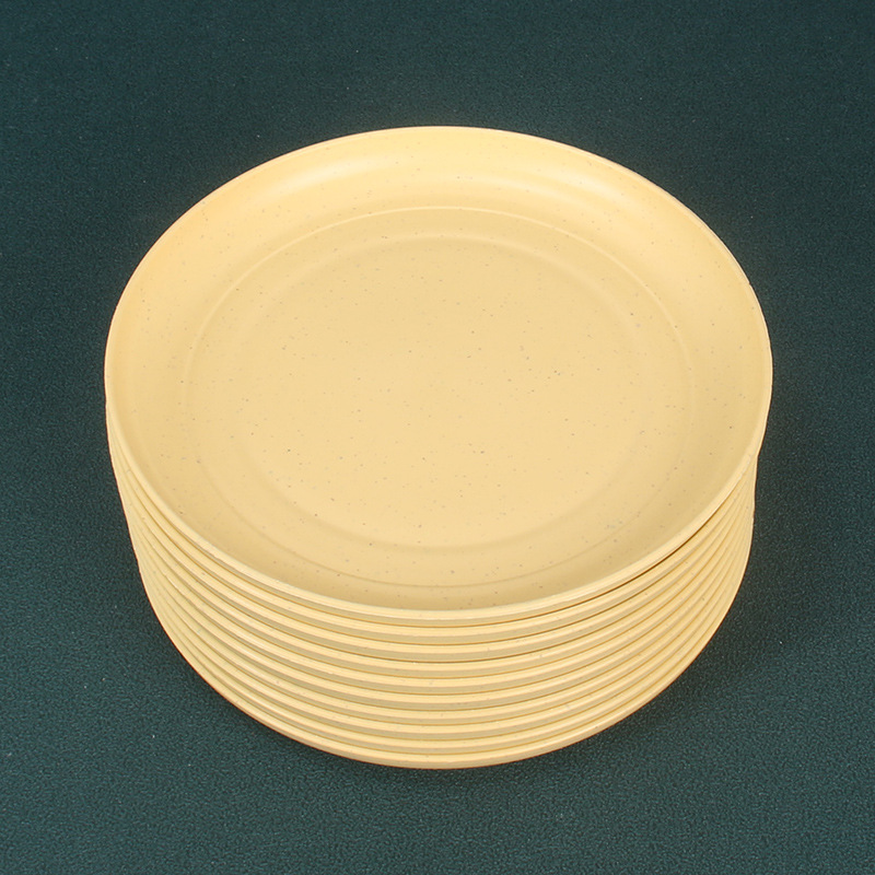 15cm plato de hueso 10 piezas paja de trigo pastel hogar plato de caramelo restaurante plato redondo fruta placa dumpling