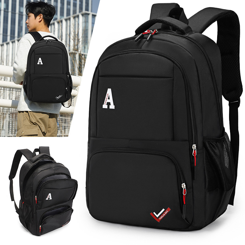 Mochila hombres de gran capacidad simple bolsa viaje negocios ocasional 2024 nuevo estudiante universitario mochila ordenador