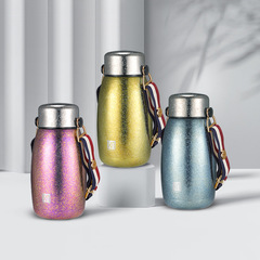 PK7J雙層純鈦保溫杯女迷你小巧便攜女學生ins鈦合金水杯子