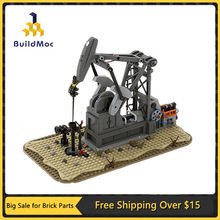 Oil Derrick Rig Building Kit Functioning Oil Pump Jack跨境专