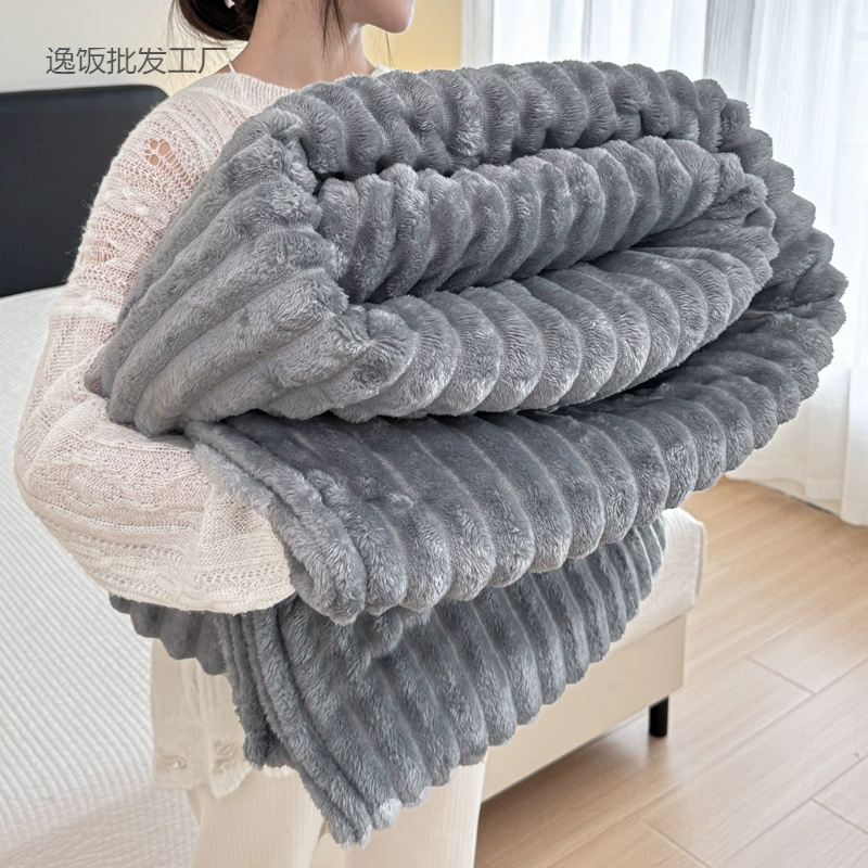 Plush duvet, flannel double-sided sofa for students for sleep, increased thickness