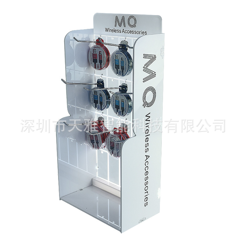 车充墙充水晶盒配件蓝牙耳机3C数码产品发光亚克力展架源头工厂