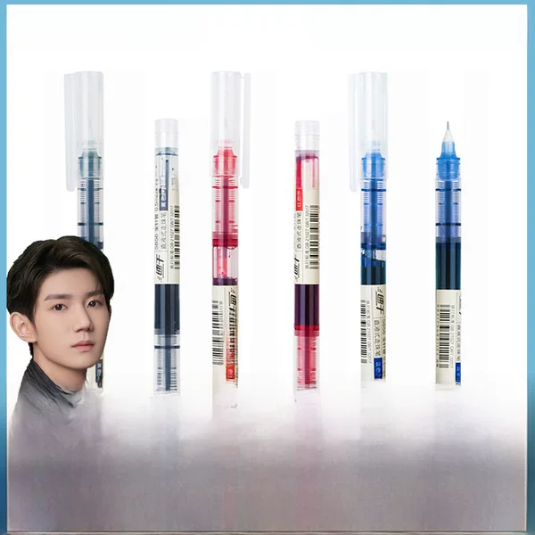 Deli S856 Quick-drying Direct Liquid Pen Student Color Gel Pen Ball Pen 0.5mm Signature Pen Black Pen Wholesale