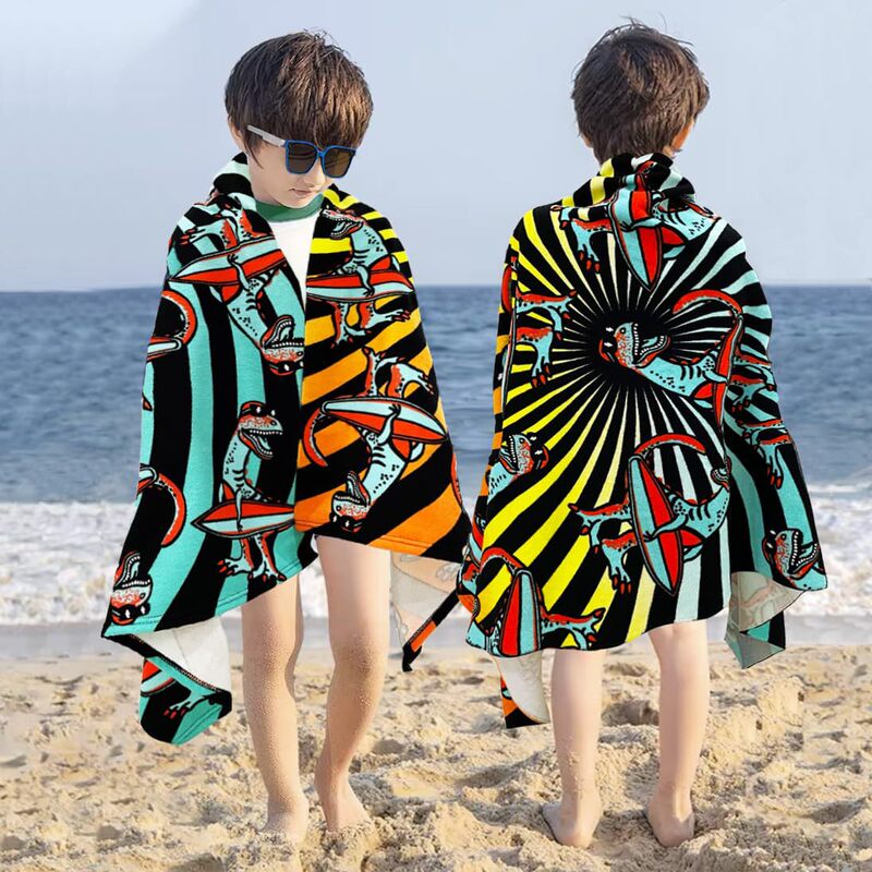 Cross-Border Microfiber Beach Towel, Soft and Absorbent Children's Beach Towel, Digitally Printed Dinosaur Swimming Beach Towel Cross-Border Microfiber Beach Towel, Soft and Absorbent Children's Beach Towel, Digitally Printed Dinosaur Swimming Beach Towel