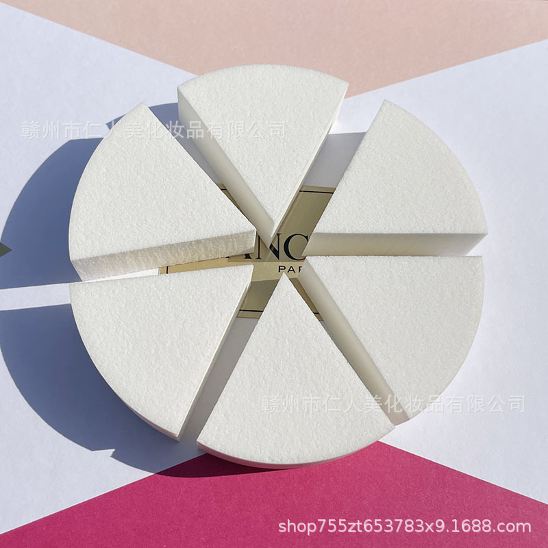 Mao Teacher's Leather Triangle Powder Puff, Professional Sponge for Studio Makeup Artists, High-Gloss Liquid Foundation, Triangle Leather Powder Puff