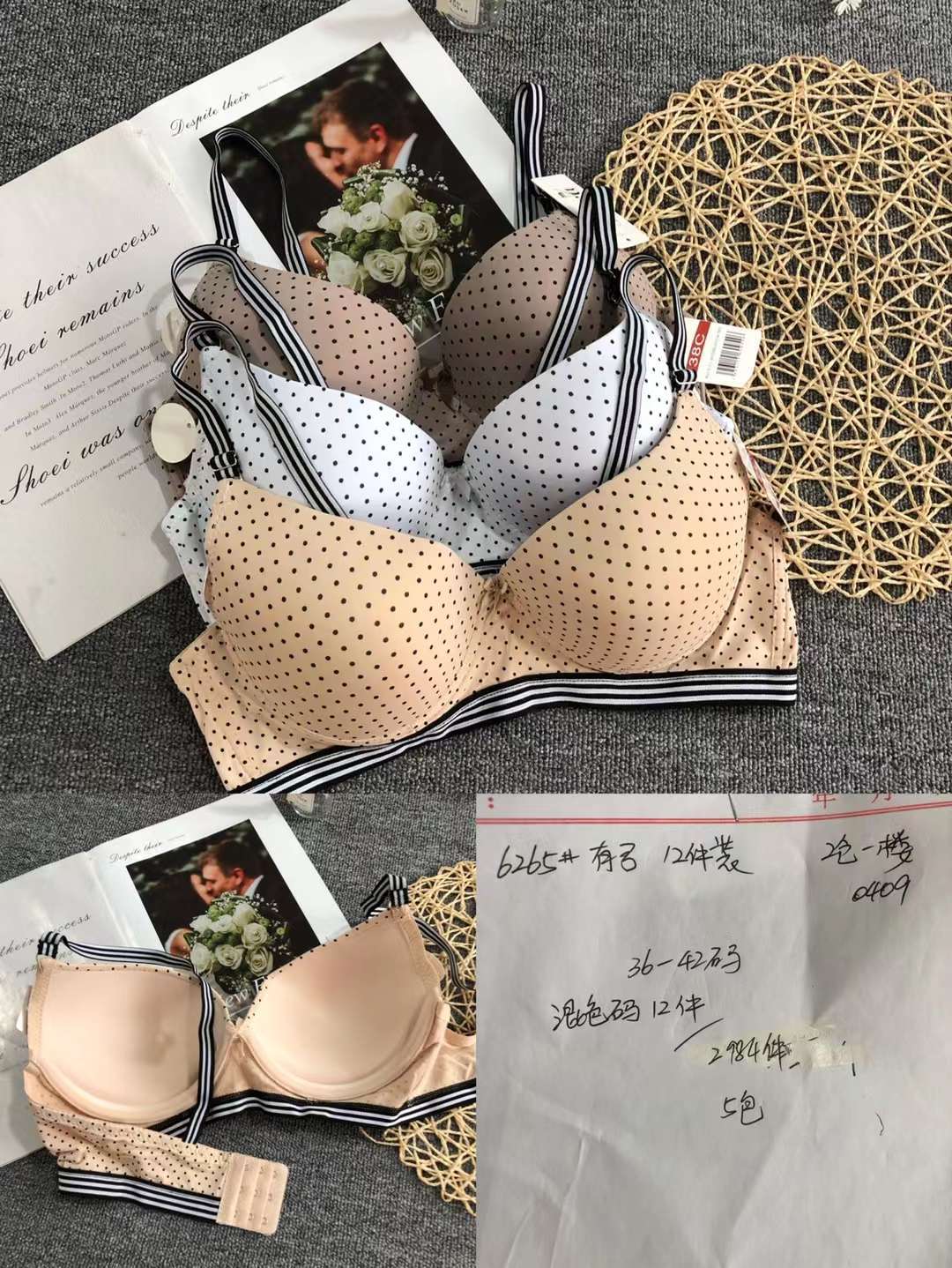 Comercio exterior nuevo exterior europeo y americano ropa interior de las mujeres individuales cómodo con anillo de acero más tamaño sujetador fábrica al por mayor