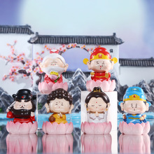 国潮小神仙摆件可爱家居电视柜财神观音桌面树脂装饰摆件厂家直销