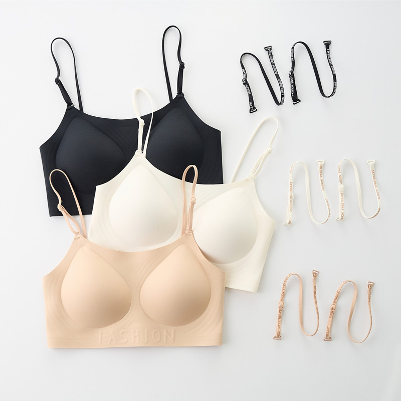 Liquid Foundation Skin Color Invisible Beauty Back Bra Women's One-Cup Thin Seamless Big Breasts Slimming Bra No Rims Vest Liquid Foundation Skin Color Invisible Beauty Back Bra Women's One-Cup Thin Seamless Big Breasts Slimming Bra No Rims Vest