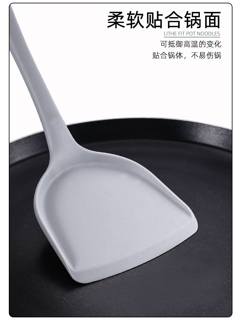 Silicone Spatula Spoon Set Non-stick Cookware Utensils Soup Spoon Cooking Shovel Kitchen Tools Home Kitchenware Accessories